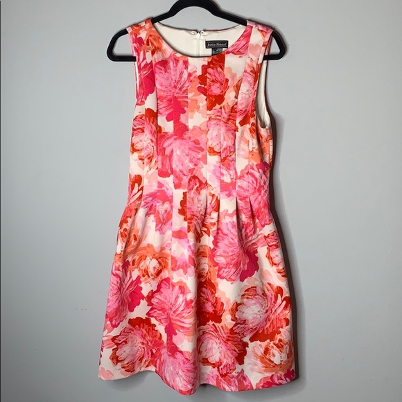 Jessica Howard Dresses & Skirts - Jessica Howard pink peonies fit flare dress 12